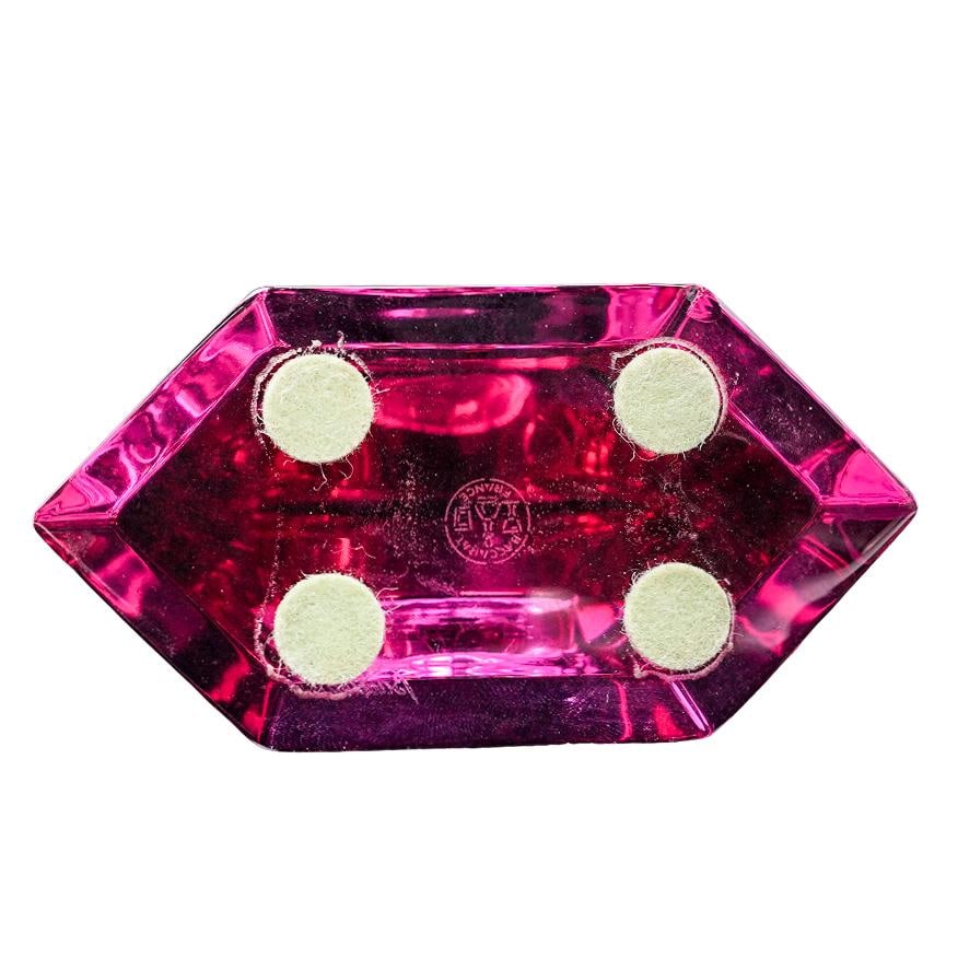 Baccarat Vega Amethyst Crystal Clock - 4