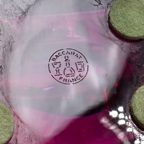 Baccarat Vega Amethyst Crystal Clock - 5