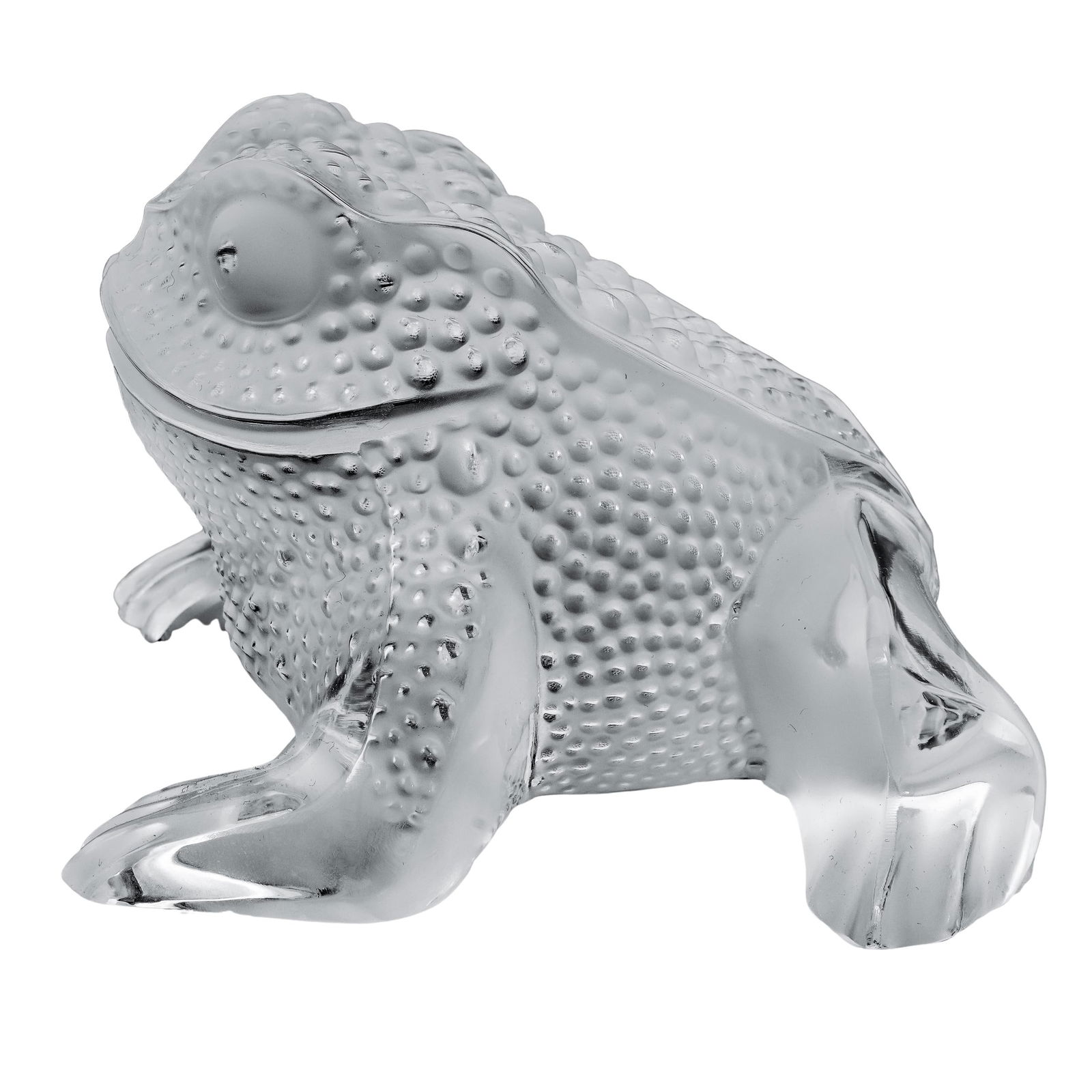 Lalique "Gregory" Crystal Toad Figurine - 3