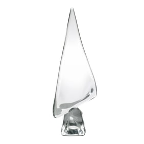 Daum Large Crystal Sailboat Sculpture