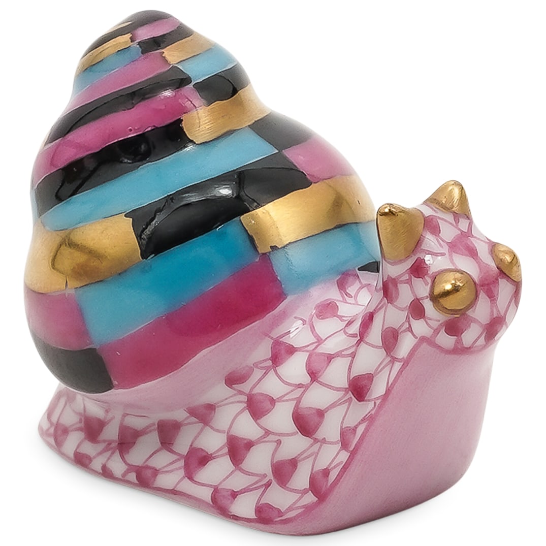 Herend Porcelain Snail Fishnet Figurine (1 of 6)