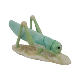 Herend Porcelain Grasshopper Figurine