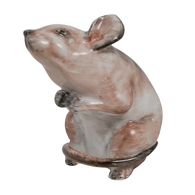 Herend Porcelain Mouse Figurine