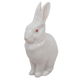 Herend Porcelain Seated Rabbit Figurine