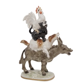 Hutschenreuther Bremen Town Musicians Porcelain Figurine
