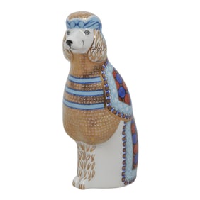 Royal Crown Derby Porcelain French Poodle Figurine