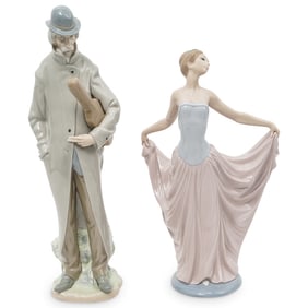(2 pcs) Lladro Porcelain Porcelain Figurines