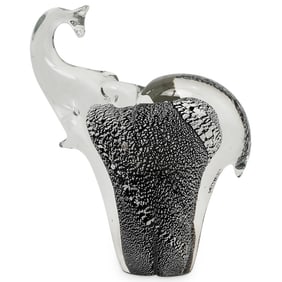 Vintage Murano Glass Elephant Figurine