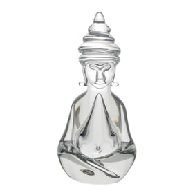 Vilea Art Glass Vilca Murano Buddha Figurine