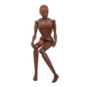 19th Cent. Wooden Articulated Artist's Large Mannequin