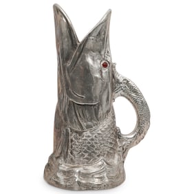 Arthur Court Cast Aluminum Fish Pitcher