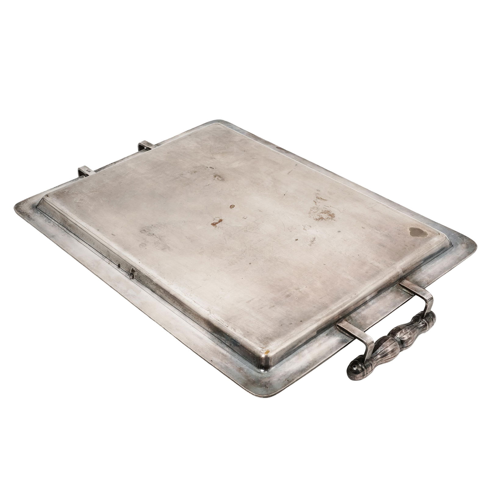 Vintage Silver Plated Serving Tray, Hallmarked - 6