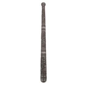 Antique Indian Silver Ceremonial Baton
