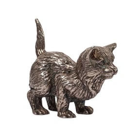 Sterling Silver Cat Figurine