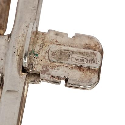 (2 Pc) Sterling Silver Link Bracelets - 6