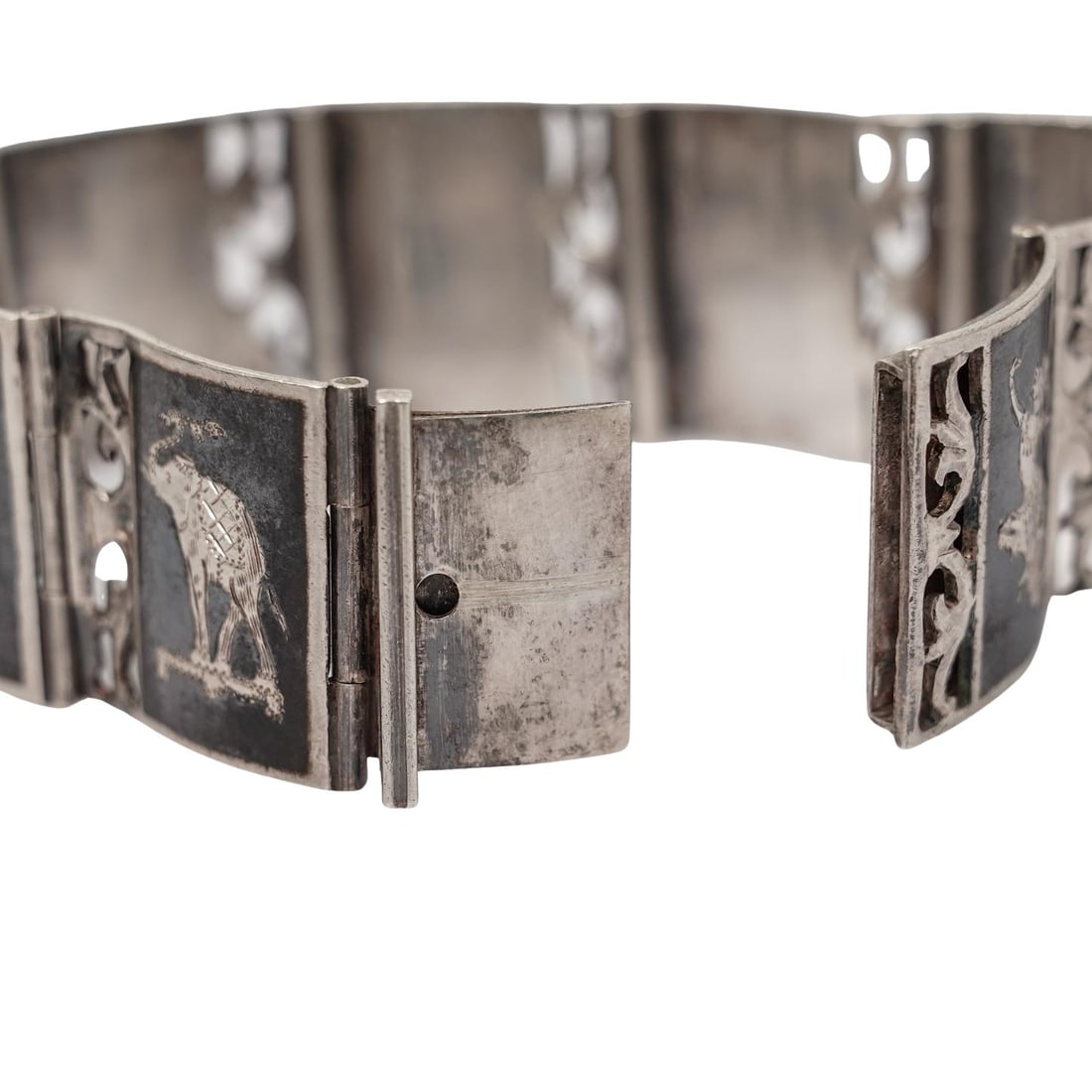 (2 Pc) Sterling Silver Link Bracelets - 9