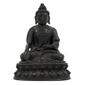 Antique Tibetan Bronze Buddha Figurine