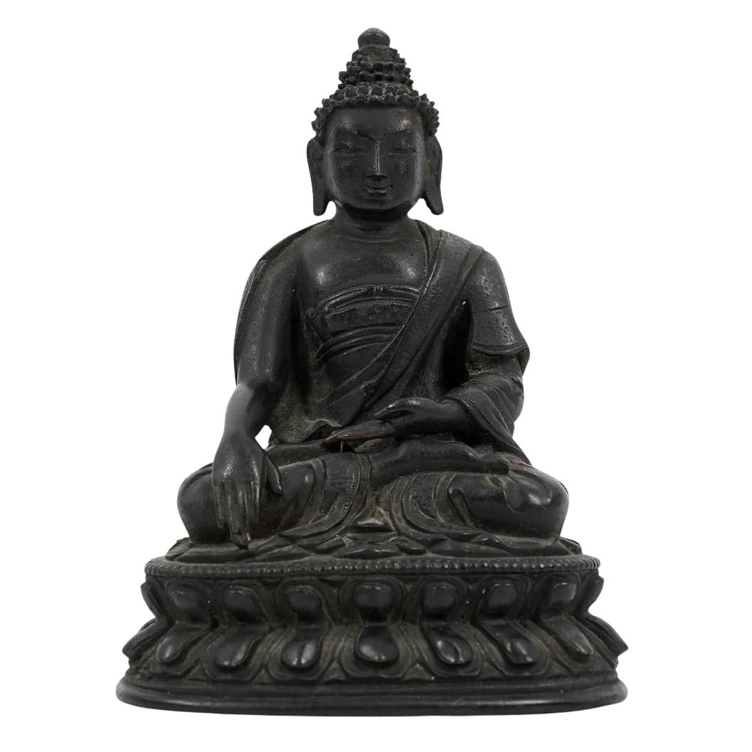 Antique Tibetan Bronze Buddha Figurine (1 of 4)