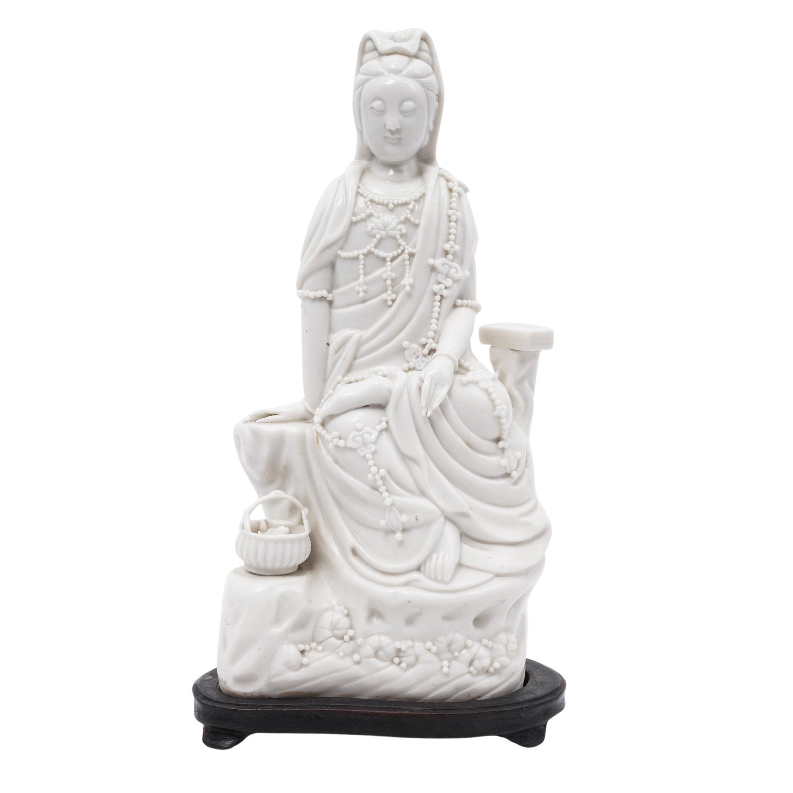 Antique Blanc de Chine Porcelain Statue of Guanyin (1 of 7)