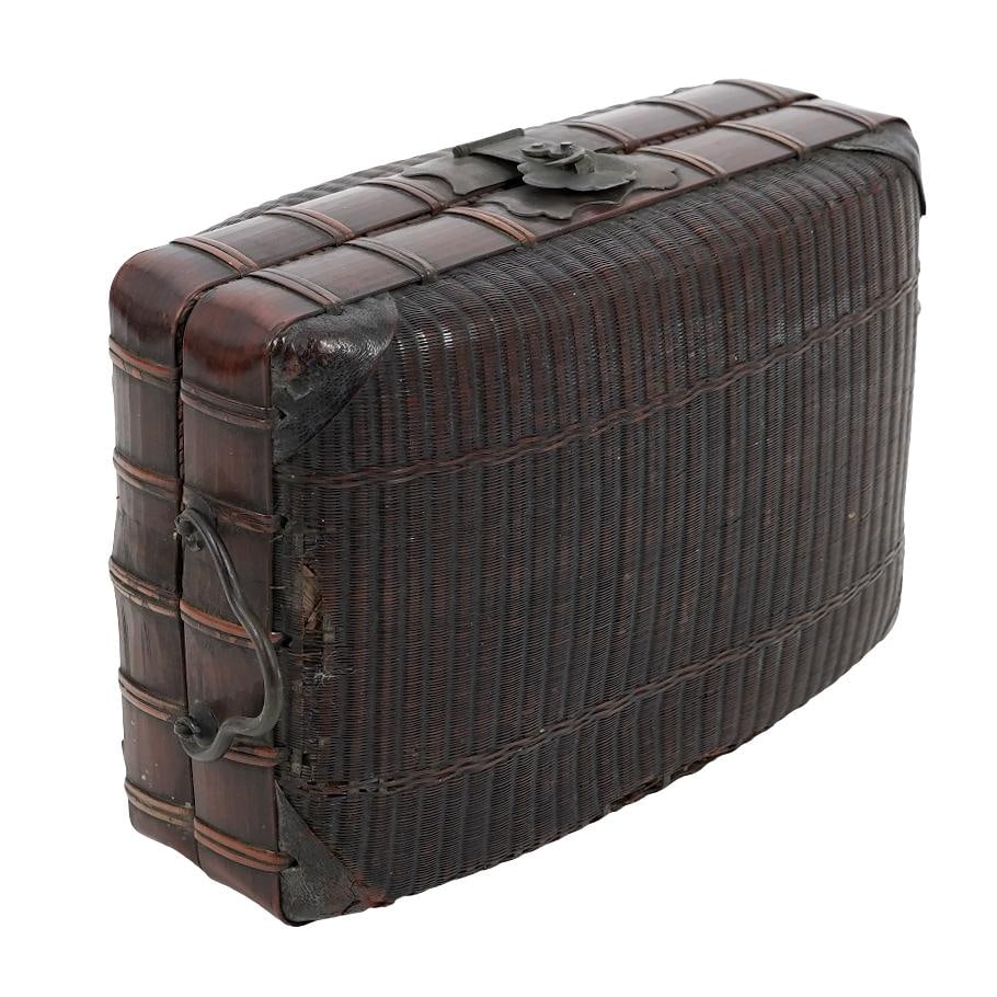 Chinese Woven Rattan and Bamboo "Pillow" Case (1 of 5)