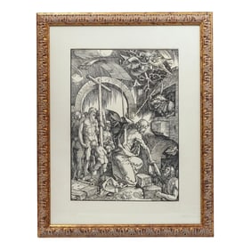 Albrecht Durer Woodcut of Christ in Limbo from "The Large Passion"