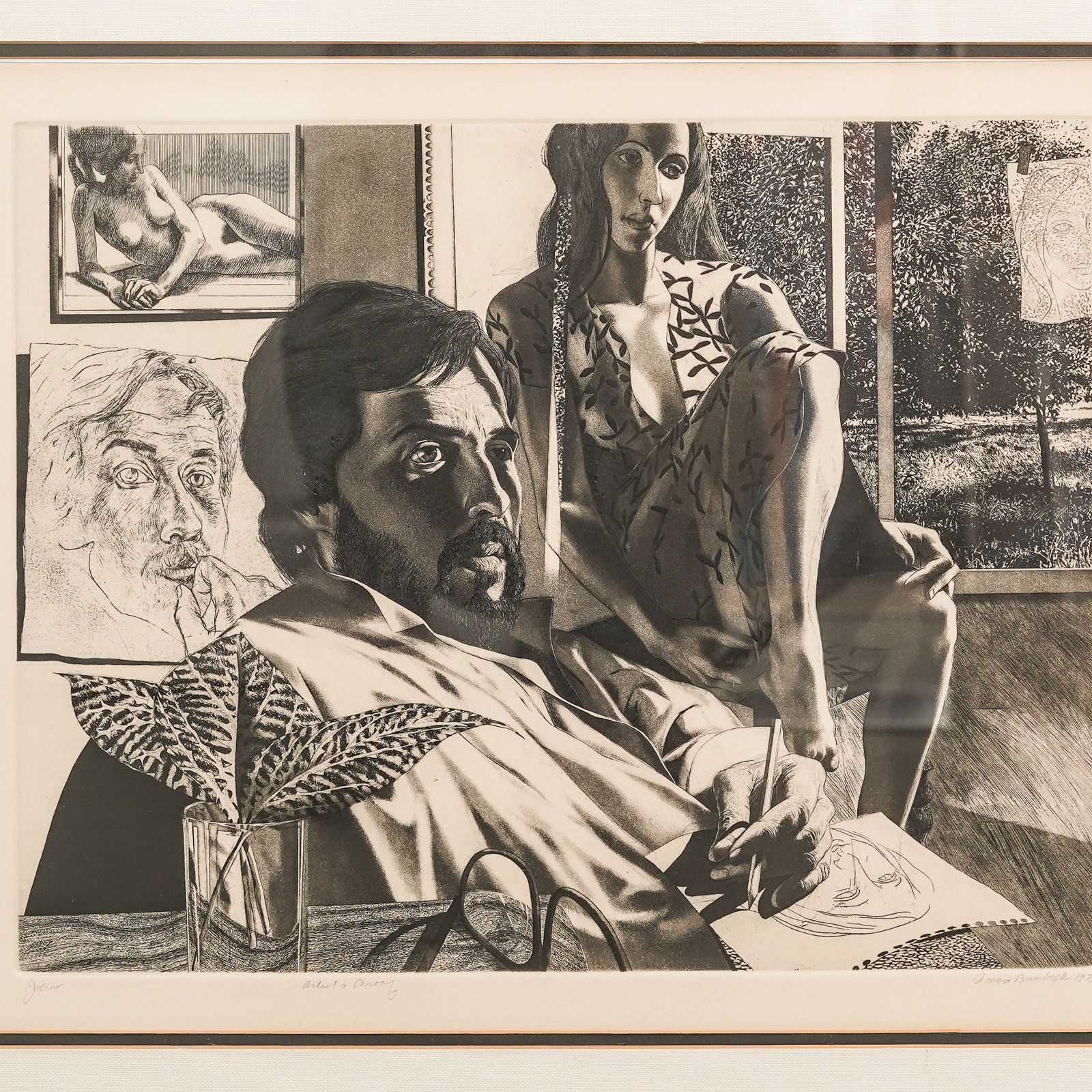 David Bumbeck (American, b. 1940) "John" AP Engraving (1 of 6)