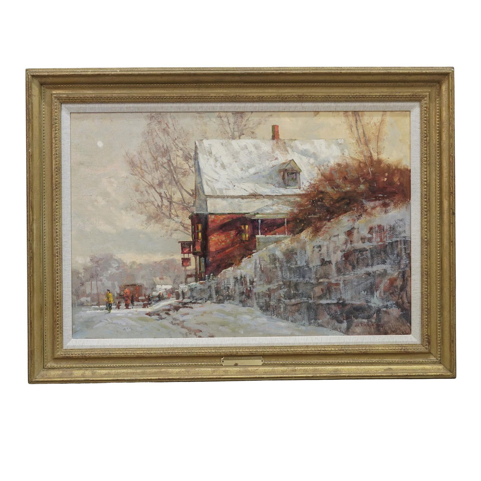 Signed Oil On Canvas Landscape Painting (1 of 8)