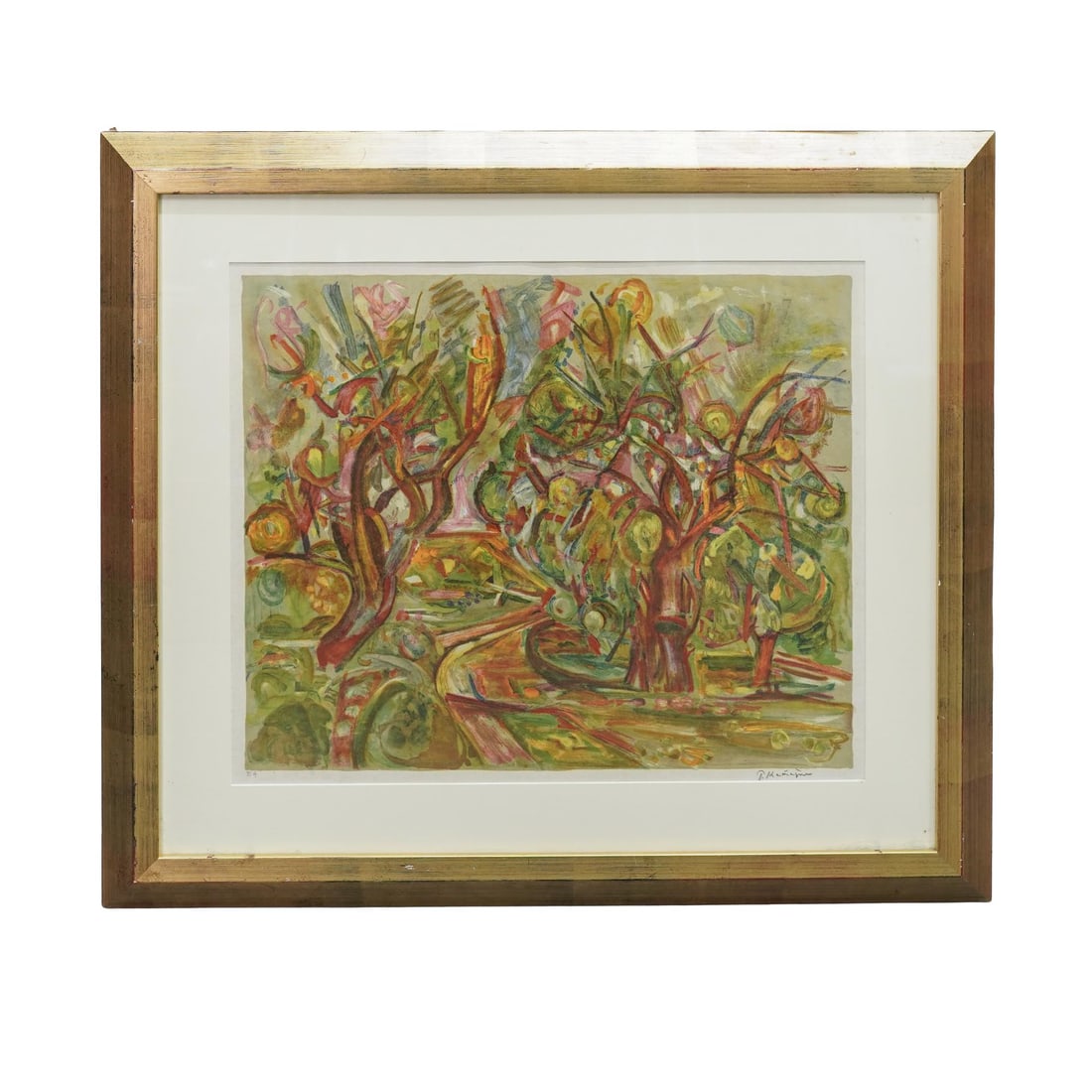 Pinchus Kremegne (French, 1890-1981) Abstract Artist's Proof Lithograph (1 of 5)