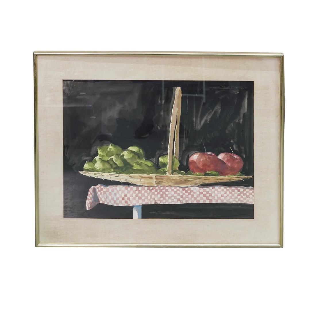 Julio Larraz (Cuban, b. 1944) Still Life Watercolor Painting: Julio Larraz (Cuban, b. 1944) Still Life Watercolor Painting20th century, CubanA watercolor still life painting by artist Julio Larraz (Cuban, born 1944). Gilt wood frame with a chrome finish.Frame H