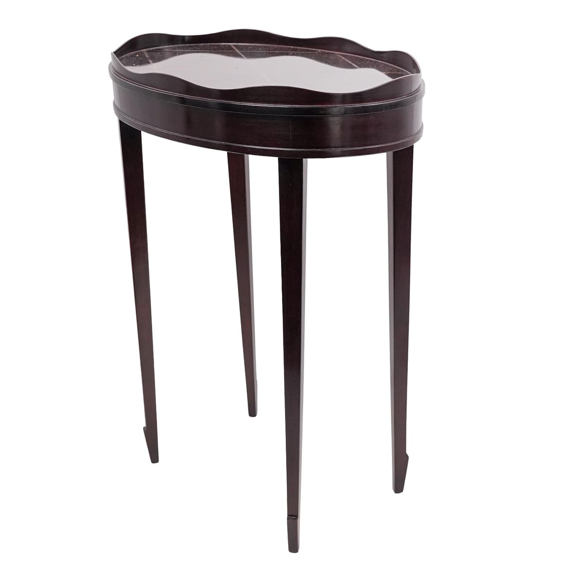 Baker "Barbara Barry Collection" Side Table: Baker "Barbara Barry Collection" Side TableLate 20th-early 21st century, AmericanA Baker Furniture side table from the "Barbara Barry Collection", featuring a lattice design across table top. Marked o