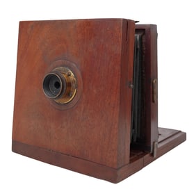 Antique J Lancaster & Sons Wood and Brass Wet Plate Field Camera