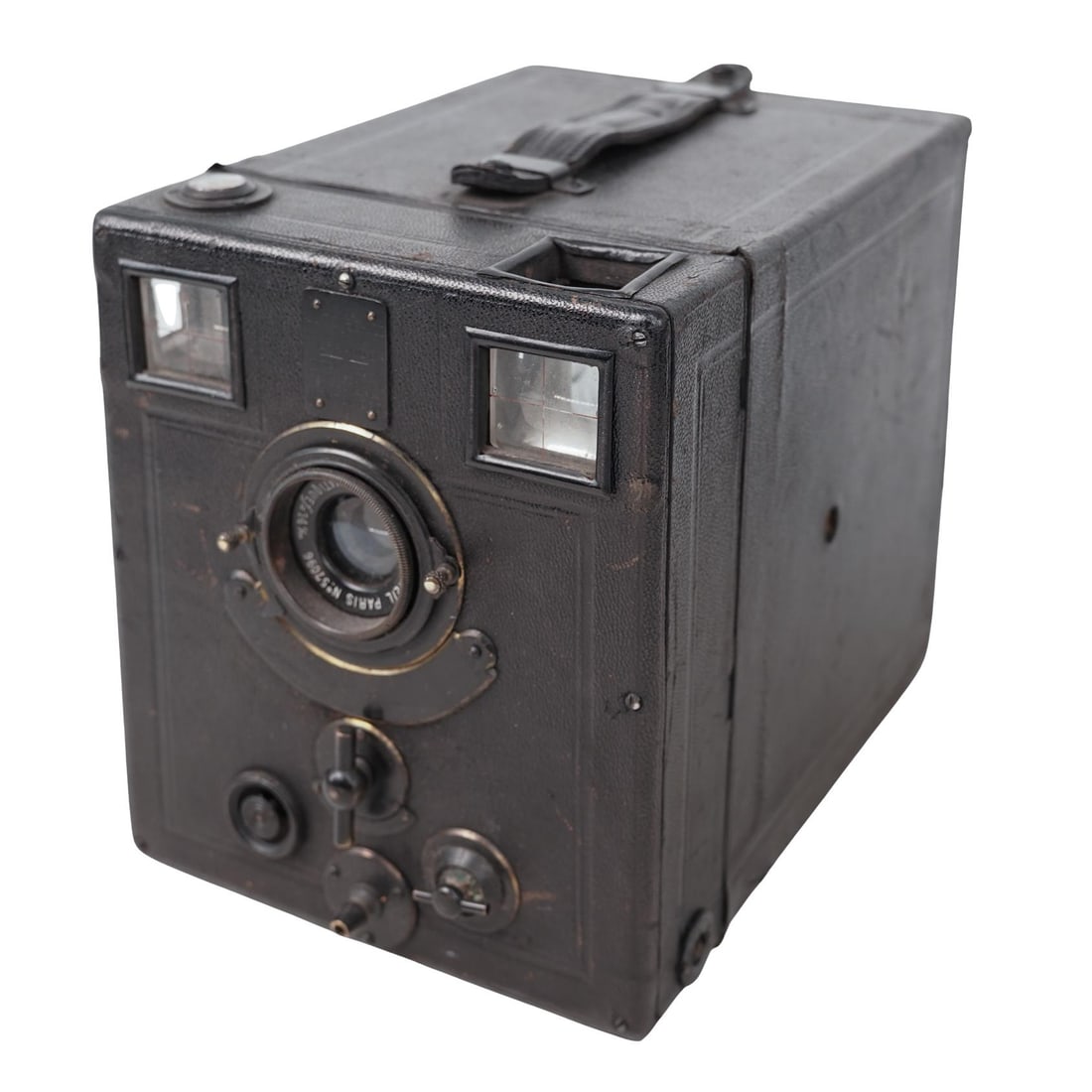 Lutz Schulz y Ferrando "Detective Camera" w/ Steinheil Lens in Rare Houndstooth Case (1 of 11)