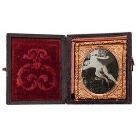 Victorian Erotic Ambroytpe Cased Photograph