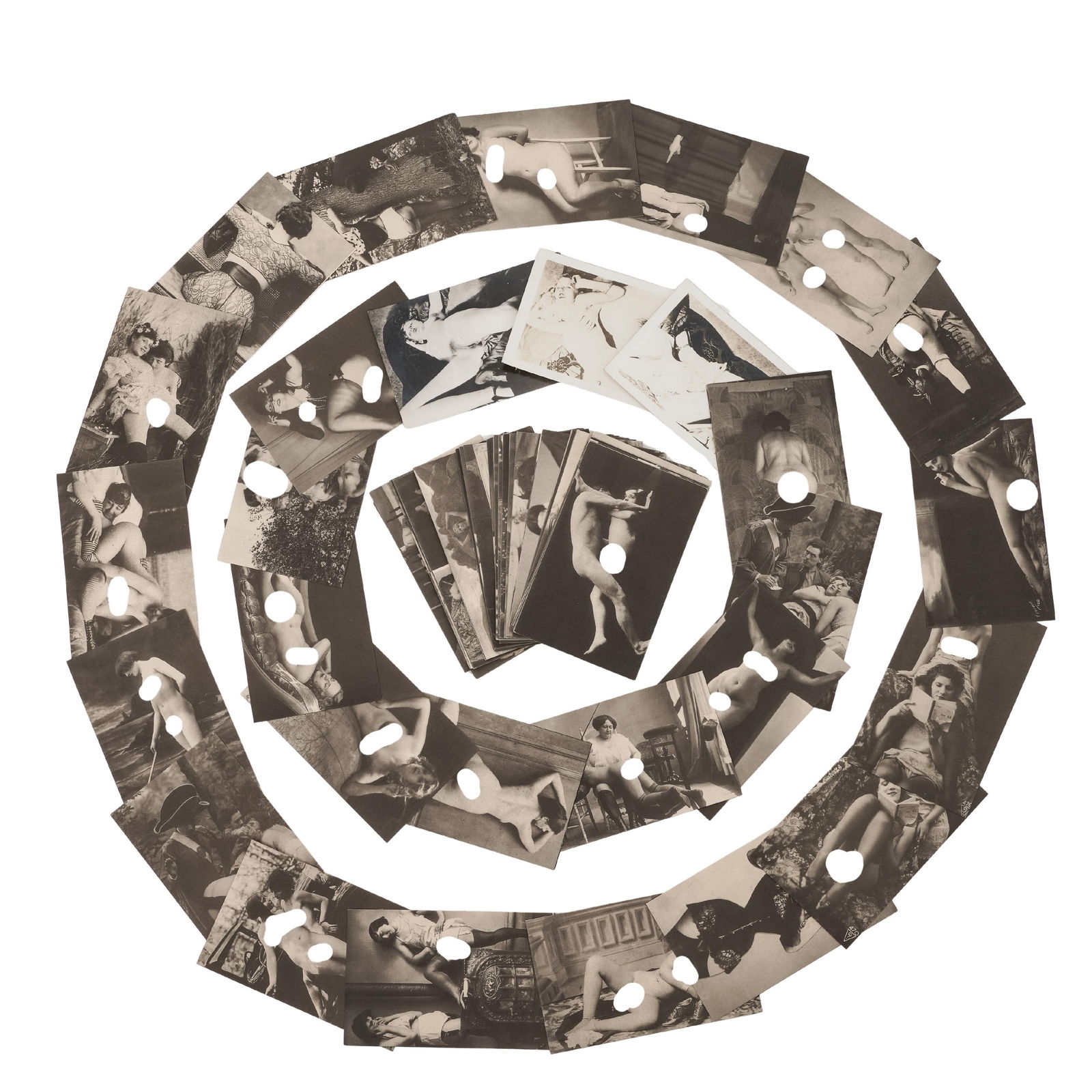 Vintage Erotic Post Cards: Vintage Erotic Post Cards Early 20th century A set of vintage erotic postcards. Each marked on back with "postcard" repeated in different languages and with photography attribution "HM Faszination-