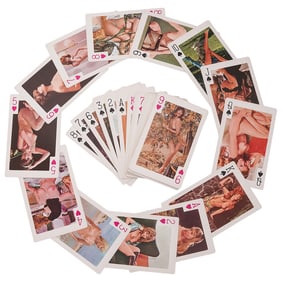 Vintage Giant World Beauty Brand Nude Playing Cards