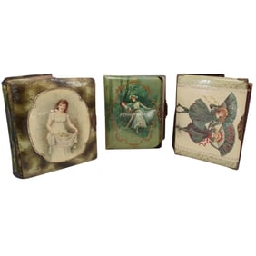 (3 pcs) Victorian Celluloid Photo Albums