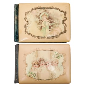 (2 Pc) Victorian Guest Books