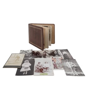 Antique Postcards, Carte de Visites, Photographs in Album