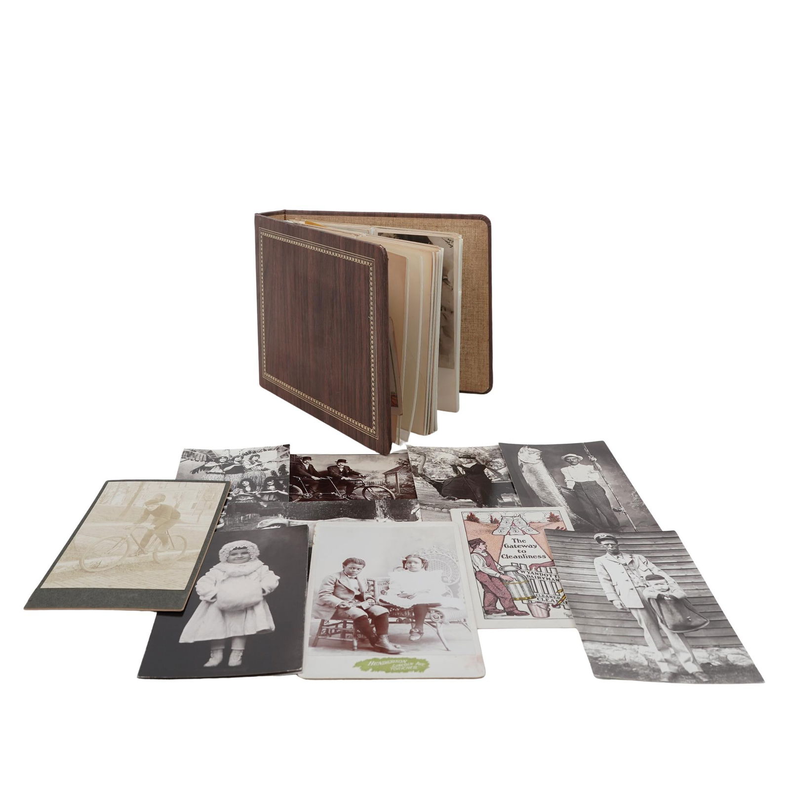 Antique Postcards, Carte de Visites, Photographs in Album (1 of 14)