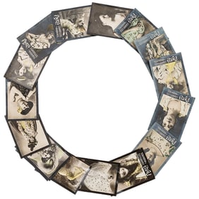 (16 Pc) Antique Paris Cigarrillos Habanos Cards