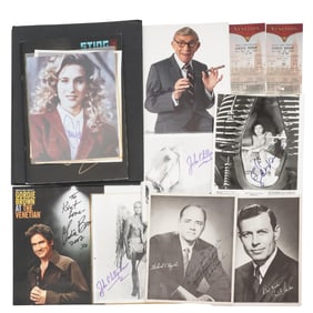 Assorted Autographed Photos of Celebrities with Authenticity Certification
