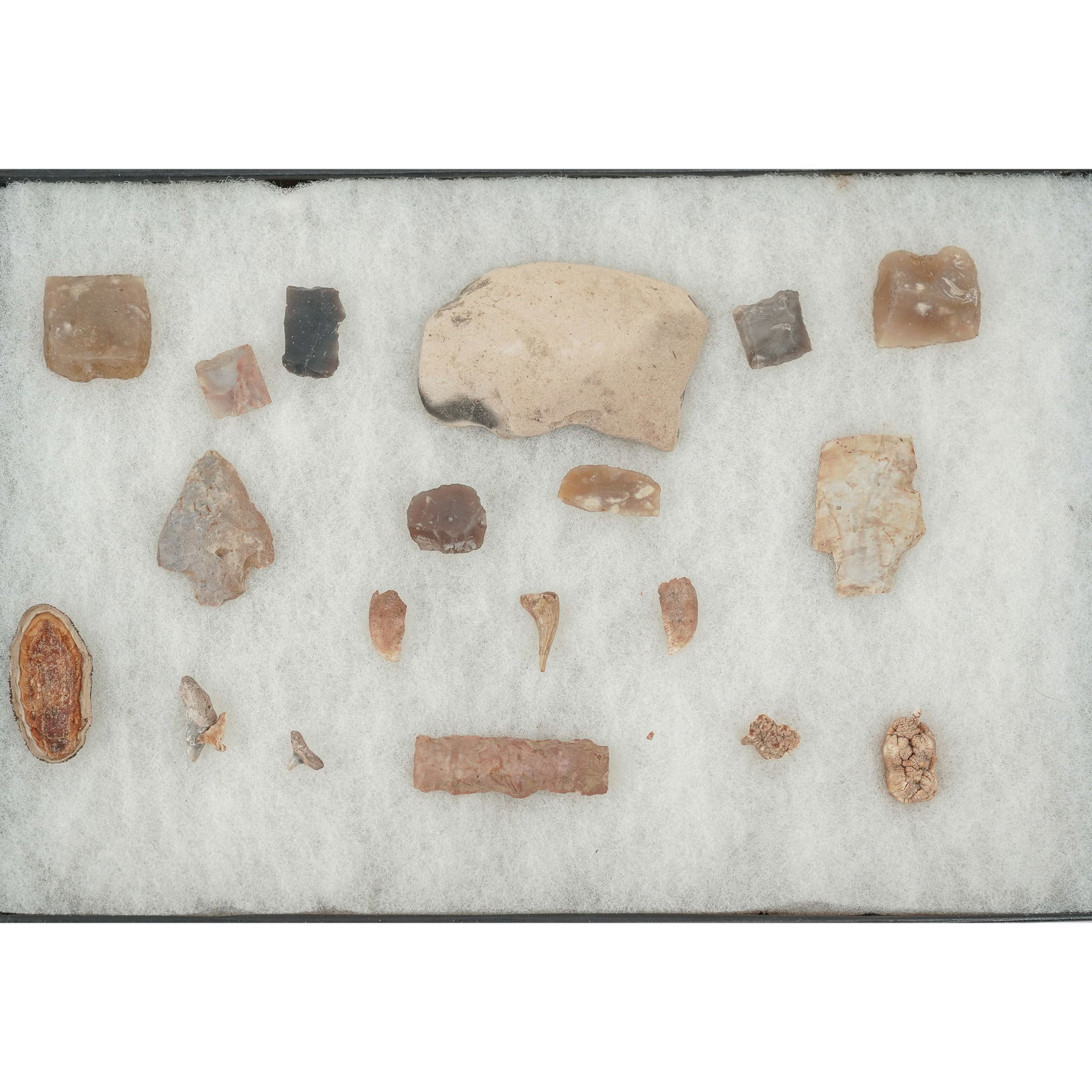 Framed Collection Of Assorted Stones & Artifacts (1 of 5)