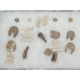 Framed Collection Of Historical Artifacts