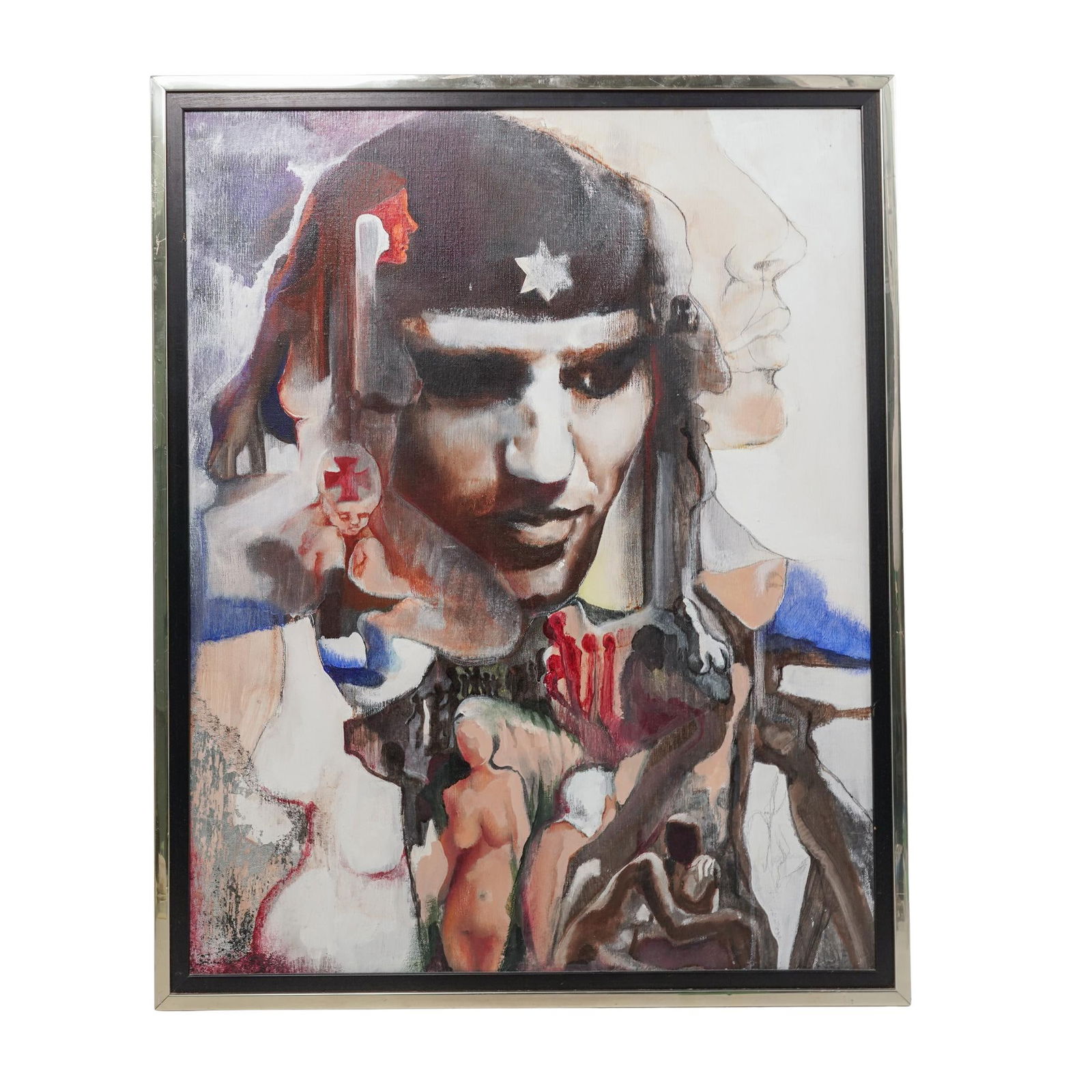 Signed Mixed Media Painting of Che Guevara (1 of 7)