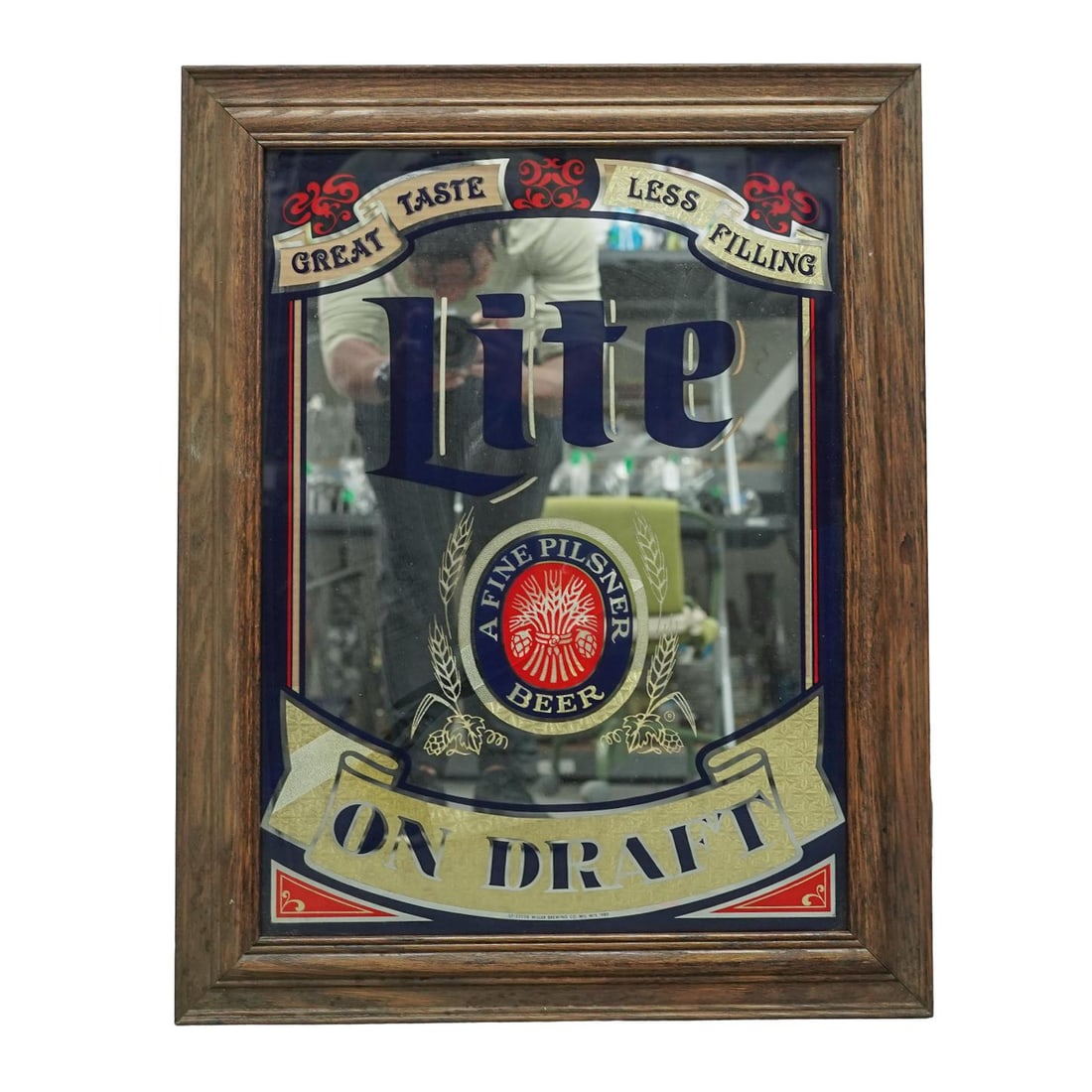 Vintage Miller Lite Branded Pub Mirror (1 of 4)