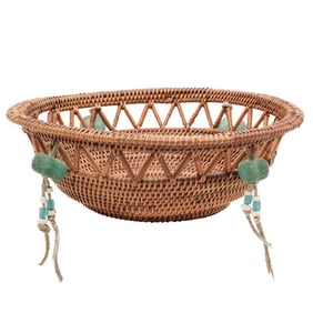 Handwoven Nantucket Basket Fruit Bowl