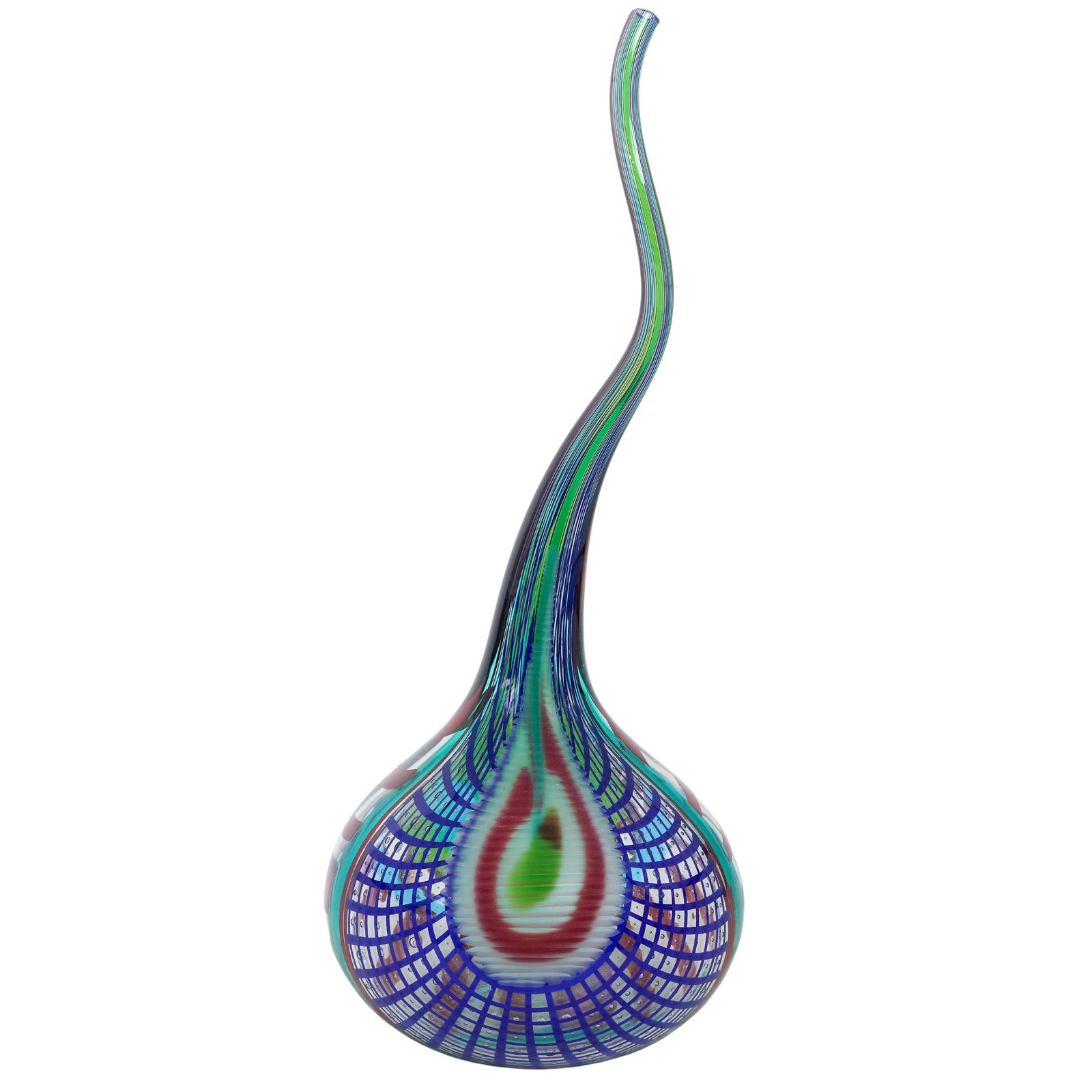 Afro Celotto (Italian, b.1963) Murano Glass Sculpture: Afro Celotto ( Italian, b.1963) Murano Glass SculptureLate 20th to 21st Cent., ItalianThis striking, hand-blown art glass sculpture is a signature work by the renowned Murano glass master Afro Celotto