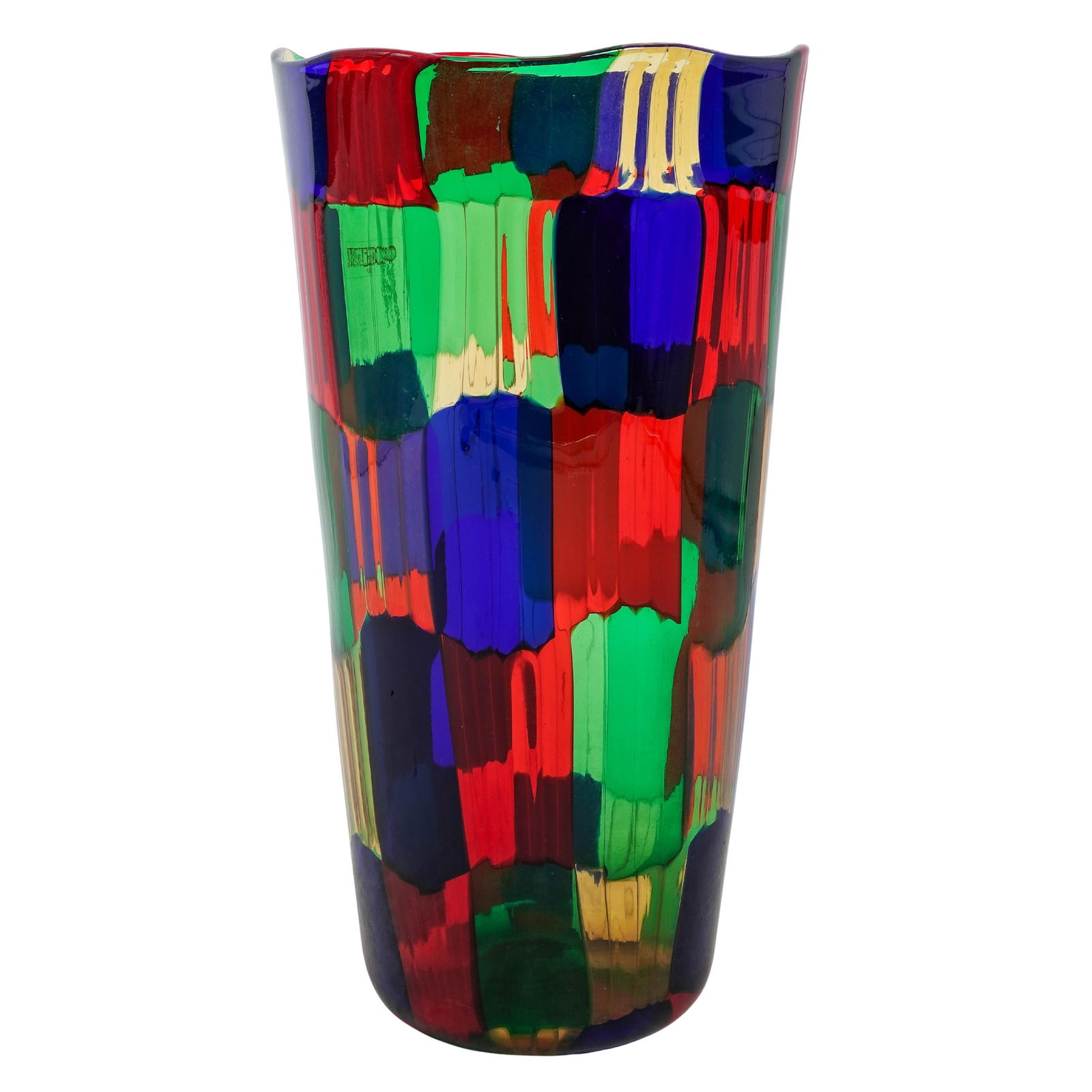 A. Valentina (Italian, 1945-2019) For Oggetti "Pezzato" Murano Glass Vase (1 of 7)