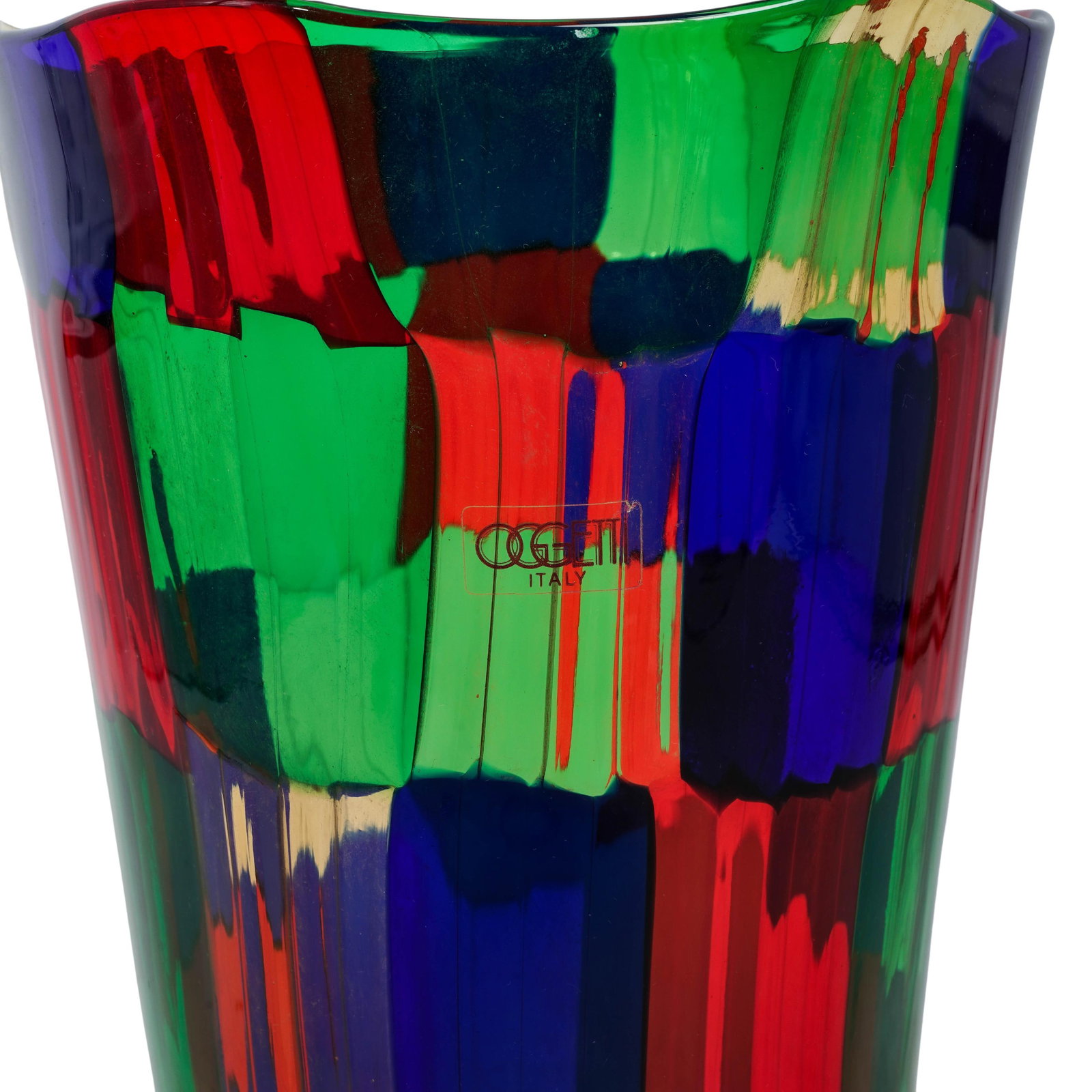 A. Valentina (Italian, 1945-2019) For Oggetti "Pezzato" Murano Glass Vase - 5