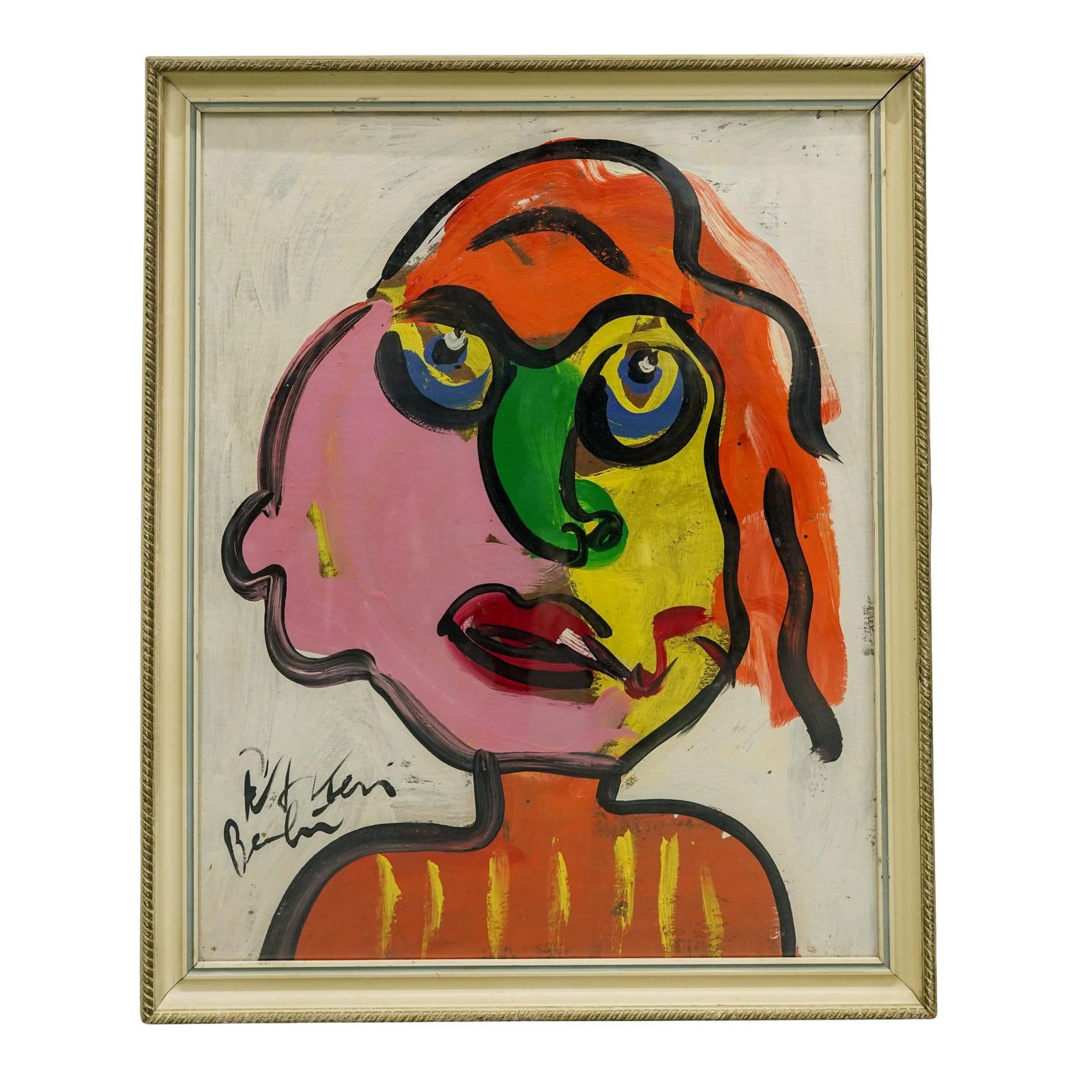 Peter Keil (German, b. 1942) Large Abstract Painting: Peter Keil (German, b. 1942) Large Abstract Painting20th century, GermanLarge Abstract expressionist Oil painting on board under glass by German artist Peter Robert Kiel. The painting features vibrant